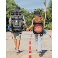 thumbnail image 2 of WOLT Grey Skateboard Backpack, 15.6 Inch Laptop Backpack for Men Women, Sports Backpack with Ball Holder for Longboard, 2 of 7