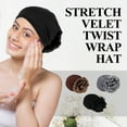 thumbnail image 4 of 2PCS Women Big Flower Turban Beanie Cap for Ladies Muslim African Hijab, Hair Loss Chemo Cap Headwrap Bonnet, 4 of 6