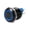 Blue, variant on YAHHU 22mm 12V-24V Waterproof Selflocking Latching Push Button Switch White LED Annular Illuminated 1NO1NC with Black Zinc Alloy Shell for Car RV Truck Marine Boat