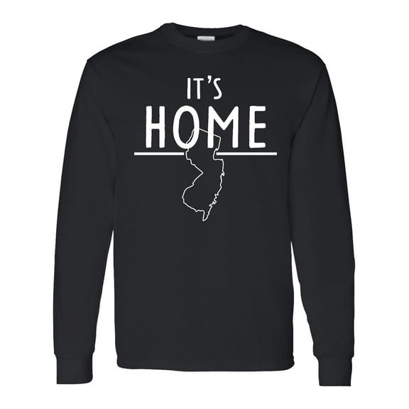 Inktastic It's Home State of New Jersey Outline Long Sleeve T-Shirt