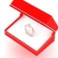 thumbnail image 3 of Dazzlingrock Collection 0.50 Carat (ctw) 14K White & White Diamond Two Stone Engagement Ring 1/2 CT, Rose Gold, Size 8.5, 3 of 3
