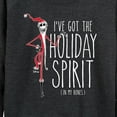 thumbnail image 3 of The Nightmare Before Christmas - Holiday Spirit In My Bones - Women's Lightweight French Terry Long Sleeve Shirt, 3 of 5