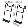 thumbnail image 2 of KORIKAHM Dumbbell Spotter Hooks Pair,Heavy Duty Steel Dumbbell Hooks Safety Connector for Barbell Bench Press Workout, 2 of 9