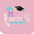 thumbnail image 4 of Inktastic My Mommy Did It and She Did It for Me with Graduation Cap Girls Baby Bib, 4 of 4