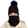 thumbnail image 4 of Gorro para niños, bufanda, guantes, tres piezas, gorro para bebé de otoño e invierno, 4 of 5