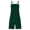 thumbnail image 4 of Wiyuqeen Womens Rompers Summer Casual Loose Sleeveless Overalls Spaghetti Strap Shorts Jumpsuit Solid Beach Vacation Outfits with Pocket, 4 of 8