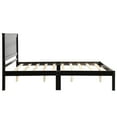 thumbnail image 5 of Wood Platform Bed with Headboard / No Box Spring Needed / Wood Slat Support, Full, Espresso, 5 of 7
