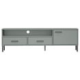 thumbnail image 2 of vidaXL TV Cabinet & TV Stand Oslo with Metal Legs Grey Solid Wood Pine, 2 of 5