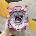 thumbnail image 2 of Cute Kuromi Silent Alarm Clock for Kids with Night Light - Digital Desk Clock, Bedroom Decor Gift, 2 of 5