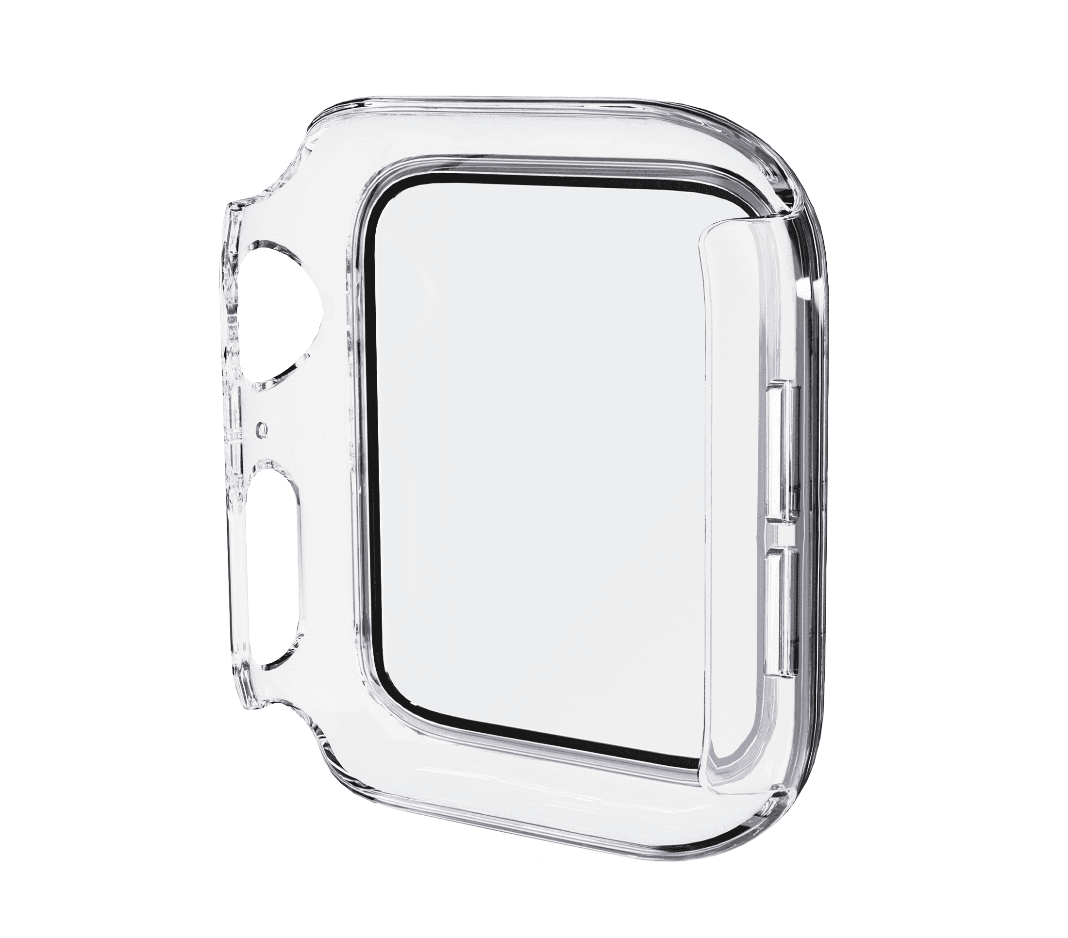 onn Clear Bumper Case with Screen Protector for Apple Watch 40mm