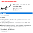 thumbnail image 2 of Bulb Socket - Compatible with 1955 - 1958 Buick Super 1956 1957, 2 of 2