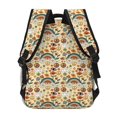 thumbnail image 4 of Easygdp 70s Hippie Style Mochila Ergonómica Versátil para Laptop - Múltiples Bolsillos, Correas Ajustables, Unisex para Escuela, Viajes y Actividades al Aire Libre-One Size, 4 of 5