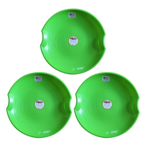 Paricon Flexible Flyer Flying Saucer Sled, 26 Inch Diameter, Green (3 Pack)