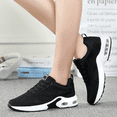 thumbnail image 6 of Elecsop Sneakers for Women, Fashion Air Cushion Mesh Lightweight Breathable Walking Running Shoes for Women, Black, 6 of 6