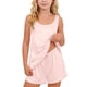 thumbnail image 2 of Estilo Verano Conjunto de Niños de Color Sólido Cuello Redondo sin Mangas Y Pantalones Cortos Dos Piezas de Ropa de Casa para Niños, 2 of 8