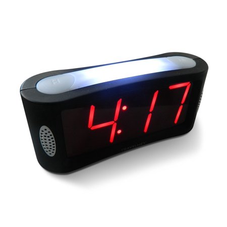 Travelwey Home LED Digital Alarm Clock - Outlet Powered, No Frills Simple Operation