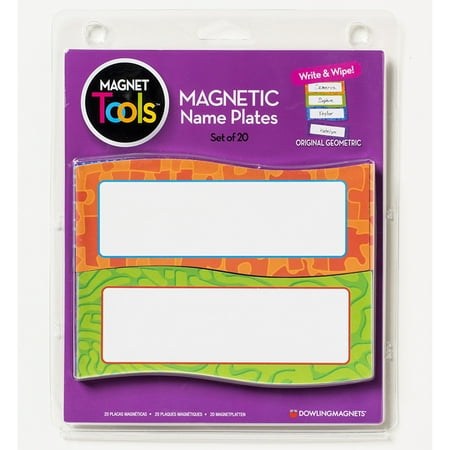 (2 Pk) Magnetic Name Plates 20 Per Pk