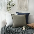 thumbnail image 6 of Sanmadrola Throw Pillow Covers Decorative Linen Fringe Throw Pillow Covers Cozy Boho Farmhouse Cushion Cover with Tassels Soft Accent Pillowcase for Couch Sofa Bed Living Room Home Decor 2 Set 18X18, 6 of 6
