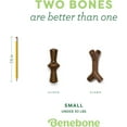 thumbnail image 2 of Benebone 2-pack Fishbone/Wishbone Durable Dog Chew Toys, Real Fish, Real Bacon, Small, 2 of 6