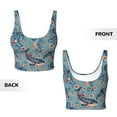 thumbnail image 6 of Sports Bra For Women, Underwater Animals And Flowers Sports Bras For Women High Support, Workout Tank Tops Woman With Removable Cups, 6 of 8