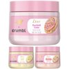 Dove x Crumbl Body Scrub Variety Pack - Funfetti Birthday Cookie, Lemon Cookie, Strawberry Cookie, 15 oz