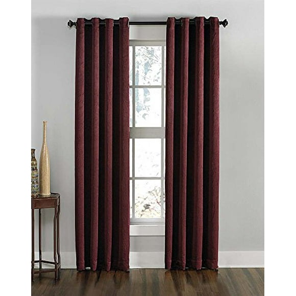 Curtainworks Lenox Curtain Panel, 144", Wine
