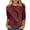 Wine-Shirts, variant on Jsaierl 3/4 Sleeve Womens Tops Summer Round Neck Shirts Trendy Graphic Ladies Blouses Work Cotton Tunic Top S-3XL