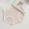 thumbnail image 2 of Jamicy Ladies Underwear Panties Cotton Lace Love Heart Pattern Mid Waist Panties Girls Comfortable Breathable Cotton Underpants, 2 of 3