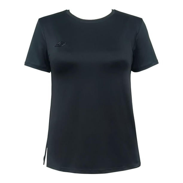 Playera Umbro para Mujer Deportiva Manga Corta Negro Talla EEG
