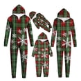 thumbnail image 4 of WAGUTH Family Matching Christmas Onesie Hooded Jumpsuits Cute Cartoon Print Zip Up Holiday Loungewear One Piece Pajamas for Xmas Party, 4 of 4