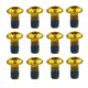 thumbnail image 2 of Tornillo de Disco de Bicicleta Likrtyny 12 tornillos de rotor de freno de disco dorado, 2 of 8
