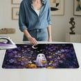 thumbnail image 4 of ZIATUBLES Ghost Flower Moon Print Ironing Mat Pad Multifunctional Ironing Blanket for Washer Dryer Countertop Portable Travel Board Alternative Pad Halloween Decor Accessories, 31.5" x 19.6", 4 of 7