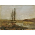 thumbnail image 3 of Emil Jakob Schindler 14x11 Black Modern Framed Museum Art Print Titled - Moor Landscape Near Lundenburg (1882), 3 of 5
