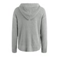 thumbnail image 6 of Seyurigaoka Women Casual Ribbed Cardigan Tops Solid Color Long Sleeve Zipper-Up Hooded Knitted Outwear, 6 of 7