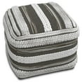thumbnail image 7 of Simpli Home Simpli Home Sommer Boho Square Pouf in Natural/Taupe Grey Handloom Woven Pattern, 7 of 7