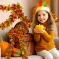thumbnail image 5 of Thanksgiving Harvest Festival Decor - Maple Leaf Rattan Garland & Decorative Strips, Perfect Autumn Fake Maple Leaf Vine Streamers for Fall Party Decor, Wall & Outdoor Porch to Boost Festive Vibe, 5 of 7