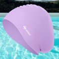 thumbnail image 4 of Sombrero de natación de silicona para el pelo largo Sombrero de natación Púrpura Sunnimix Equipo de natación, 4 of 7