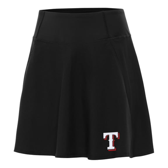 Women's Antigua Black Texas Rangers Chip Skort