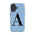thumbnail image 1 of Personalised Baby Blue Name Initial iPhone 16 Case,iPhone 16 Plus, 1 of 4