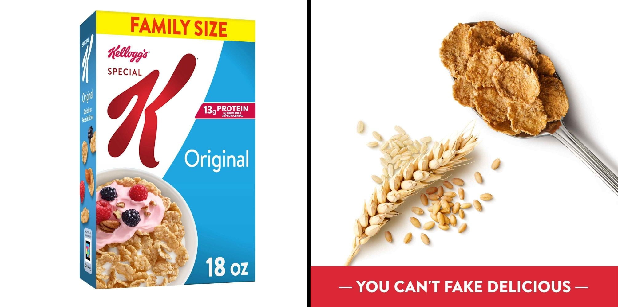 Kellogg's Special K Original Cold 18 oz & Kellogg's Choco Krispies Cereal 23.3 oz