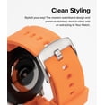 thumbnail image 5 of Ringke Rubber One Bold Band Compatible with Galaxy Watch Series 40 / 41 / 42 / 44 / 45mm, Flexible Adjustable Durable Sturdy Lightweight TPU Silicone Strap for Men, Women - Orange, 5 of 9