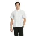 thumbnail image 4 of TopTie Unisex Short Sleeve Chef Coat Jacket, White, 4 of 6