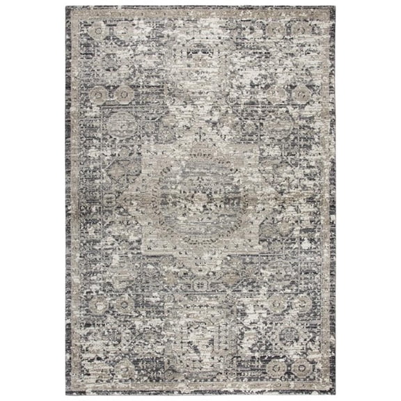 Alora Decor Swagger 9'10" x 12'6" Distress Gray/Natural/Tan/Dk Gray Rug