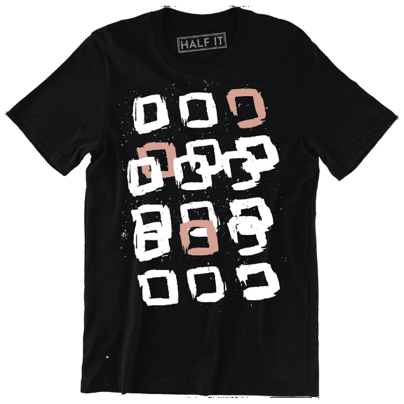 Eighn Square Abstract Drawing Printed Design Men's T-Shirt