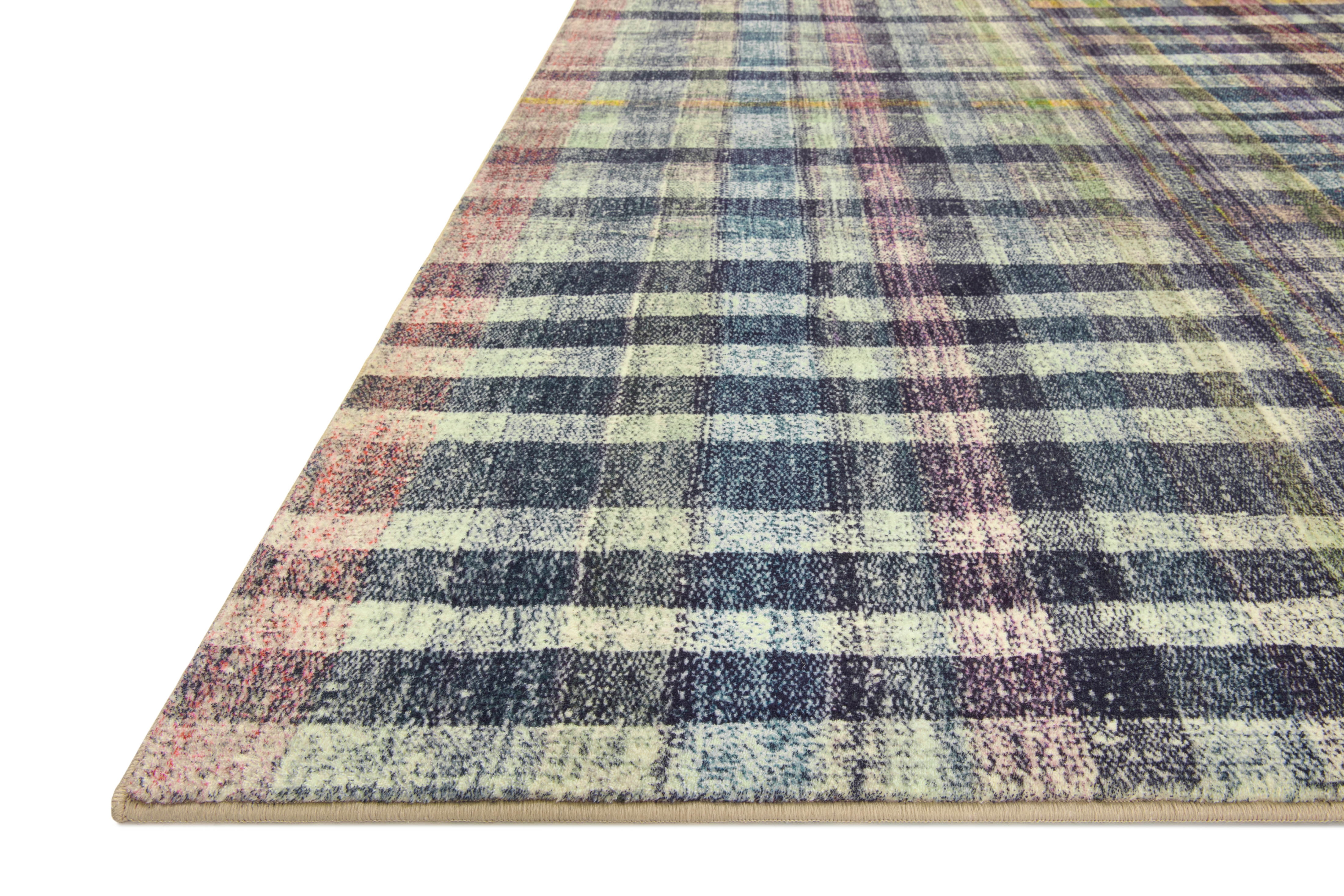 Chris Loves Julia x LoloiHumphrey Plum / Multi 2' x 3'-6" Rectangle Accent Rug