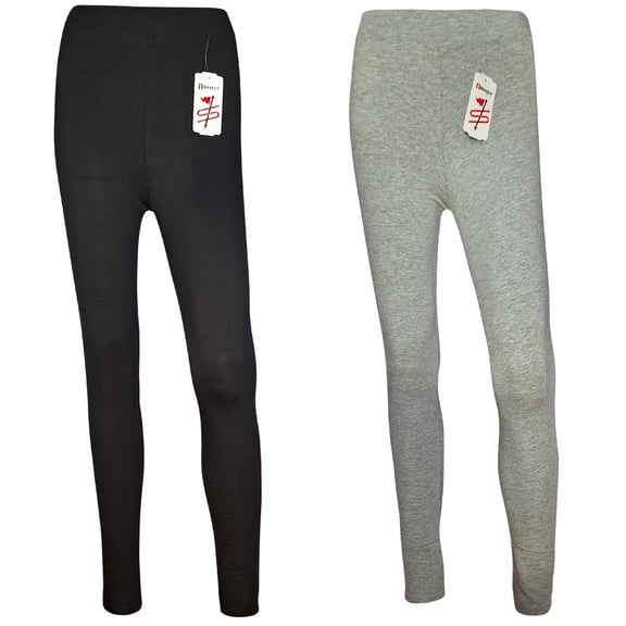 BlingShot Gym Leggings for Women - High WaistBreathable, Sweat-Wicking - Vibrant Fade-Free Colors (2-Pack)- Black, Gray-Small