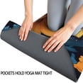 thumbnail image 3 of Pioneer Flower Floral Print Pattern Hot Yoga Mat Towel Non Slip for Hot Yoga - Quick-Drying Yoga Mat Cover with 4 Corner Pockets with Travel Bag - Hot Yoga Towel Non Slip 74"x26", 3 of 6