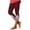 Wine, variant on Afdoent Leggings For Women Ladies High Waist Leggings Summer Beach Pants Casual Exercise Stretch Leggings Lace Cropped Pants Workout Yoga Leggings For Women