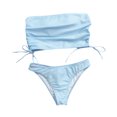 thumbnail image 4 of Traje de baño de playa con correa superior de tubo trasero de color sólido dividido cómodo para mujer OAVQHLG3B Store lin121212, 4 of 4