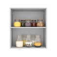 thumbnail image 4 of Madesa Hazel Wall Kitchen Storage Cupboard Cabinet with 1 Door and an Internal Shelf 23 Inch Wide Wooden Organization Unit for Pantry - White, 4 of 7